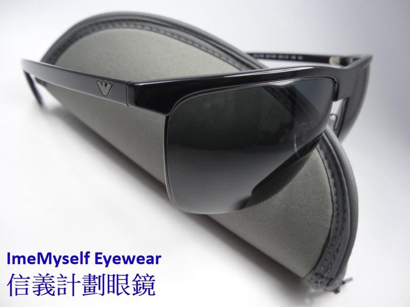 【信義計劃眼鏡】EMPORIO ARMANI EA 4108 亞曼尼 包覆式 太陽眼鏡 金屬方框 超大框 超越 保時捷