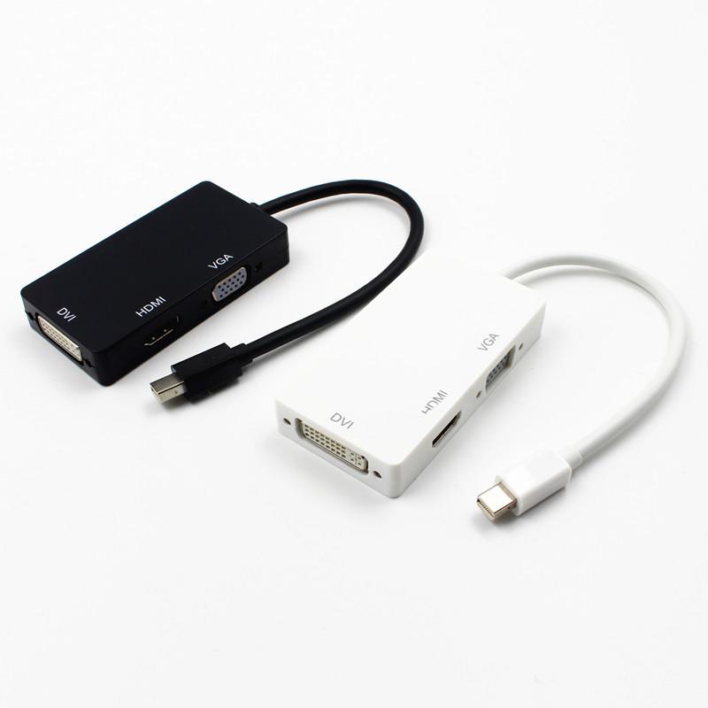 (台灣現貨) 迷你 mini DP轉VGA+HDMI+DVI線三合一轉換器 mini DisplayPort轉接線 DP