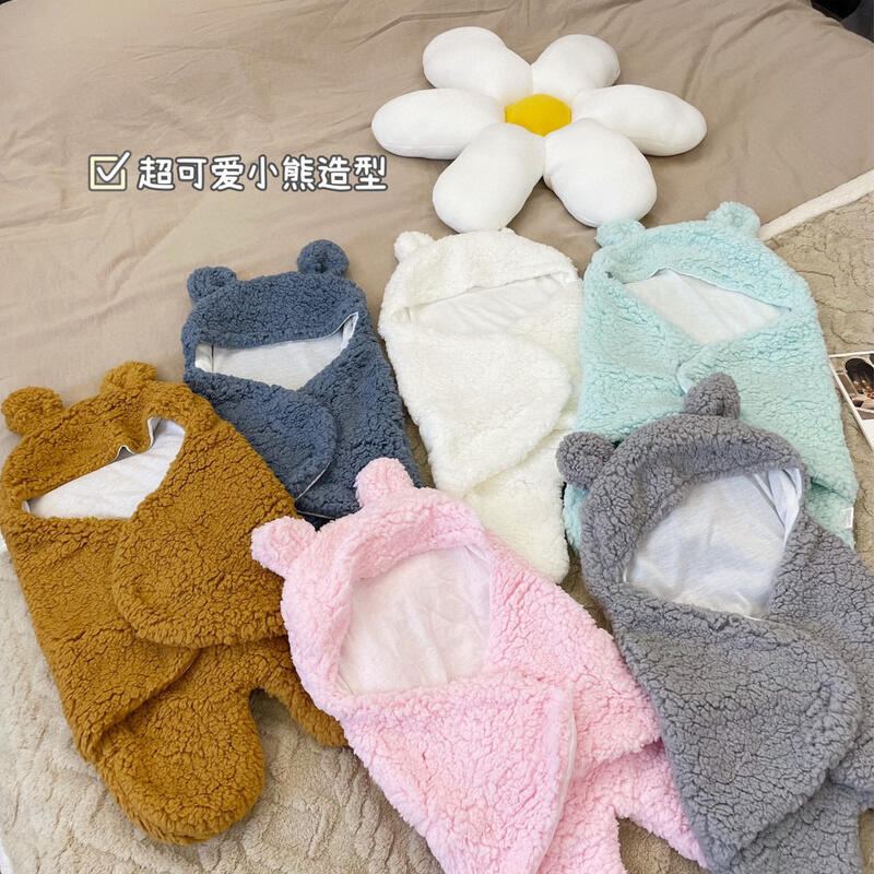 0-1歲 嬰兒珊瑚絨睡袋 防踢被 嬰兒抱毯 包被 新生兒睡袋 分腿睡袋