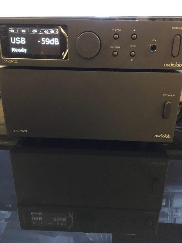 (已售出) audiolab M-DAC數位前級 + M-PWR立體聲後級 (感謝台中蔡大哥下標專用)