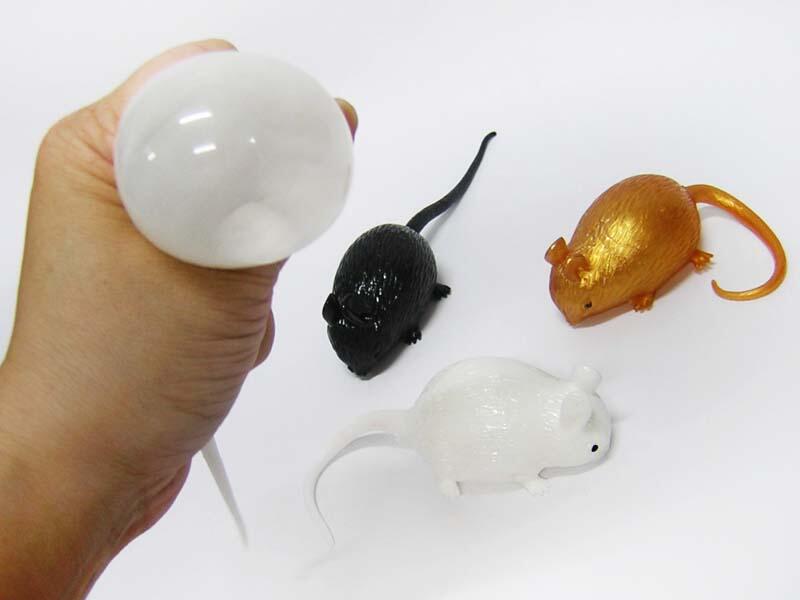 【常田 EZ GO】超值特價~ 仿真老鼠 假老鼠 整人老鼠 出氣包 (1入裝) 灰/黑/金三色 白老鼠 黑老鼠 整人玩具