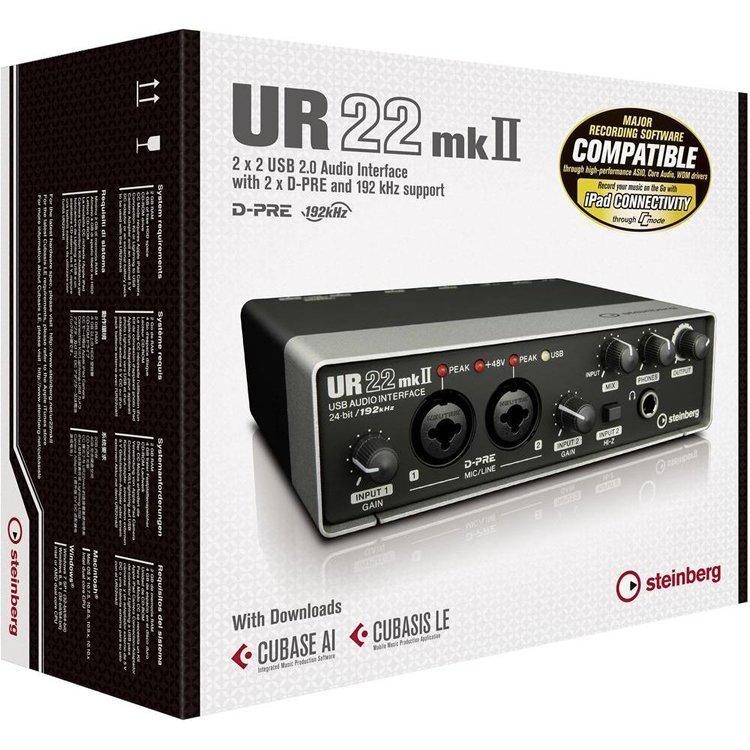 [免運費分期零利率]Steinberg UR22 MKII USB 192K高品質 電腦錄音介面 錄音卡 原廠公司貨