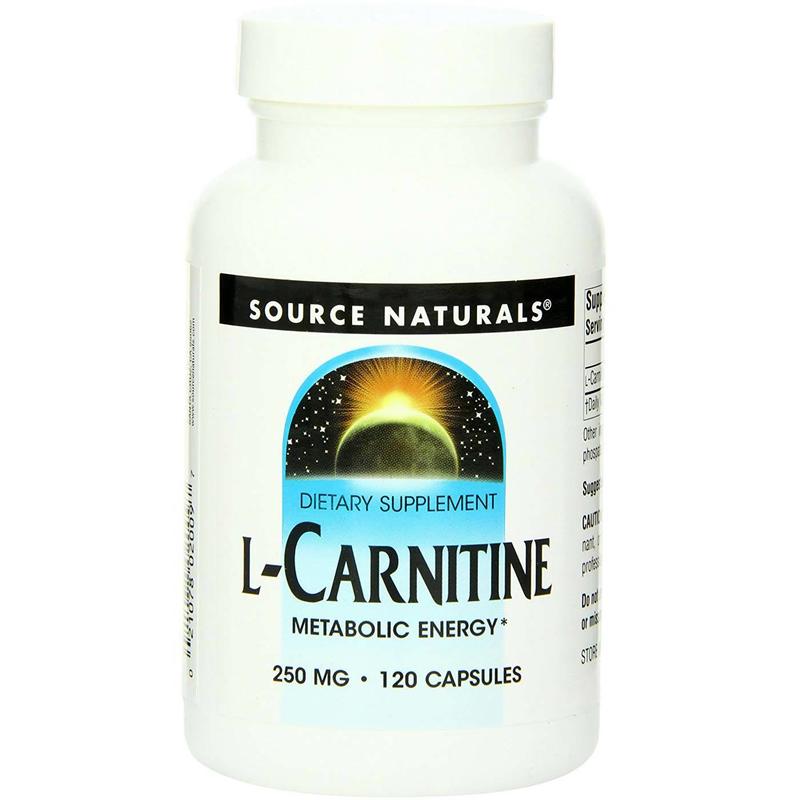 [預購] 左旋肉鹼 250毫克 120粒 Source Naturals L-Carnitine