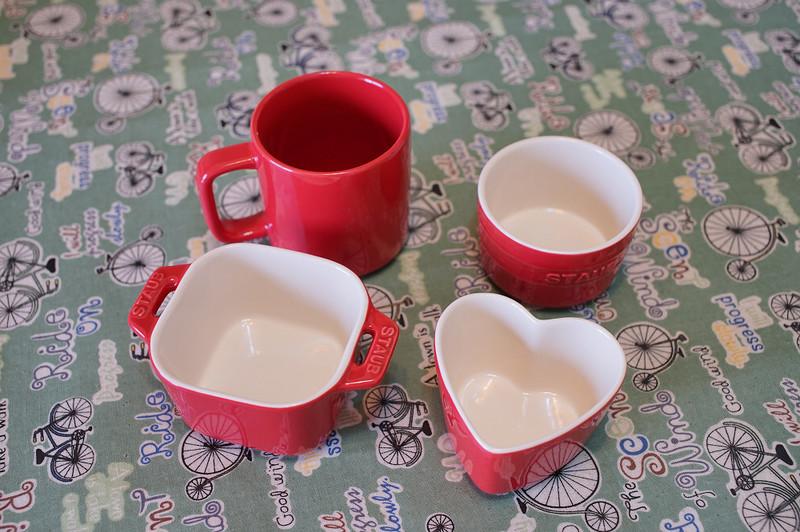 法國Staub琺琅陶瓷組合陶瓷4件套--多功能小碗杯子