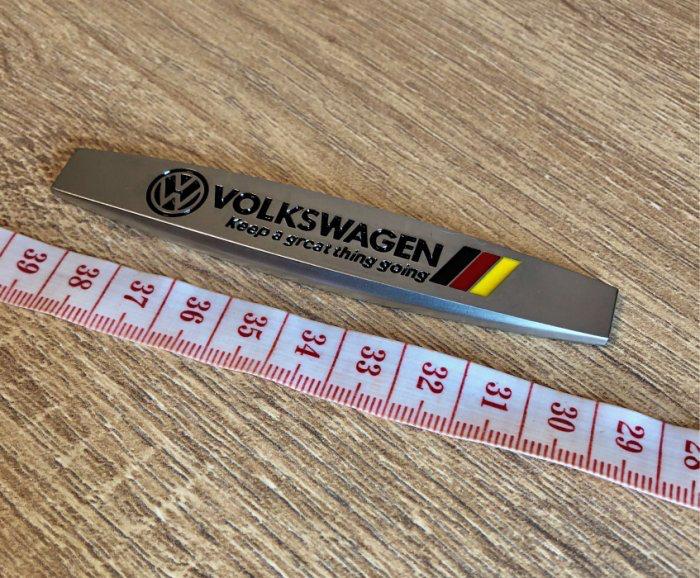 大眾 VW VOLKSWAGEN 汽車改裝金屬葉子板側標車標車貼 德國國旗三色運動款 🇩🇪 全車系適用 單只價