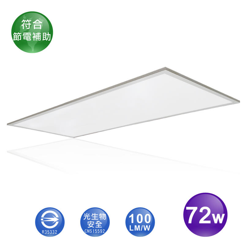 LED 72W 節標 護眼 平板燈 W120*L60 輕鋼架 高亮 導光 省電 高效 環保 節能 CNS 認證 節電補助