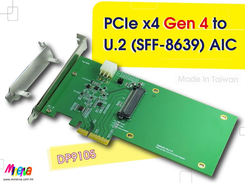 PCIe x4 Gen4 to U.2 SSD for Server BMC Management