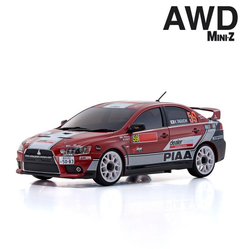 宏大※(全新)KYOSHO MINI-Z AWD MA020 全套車(32632M)三菱EVO X