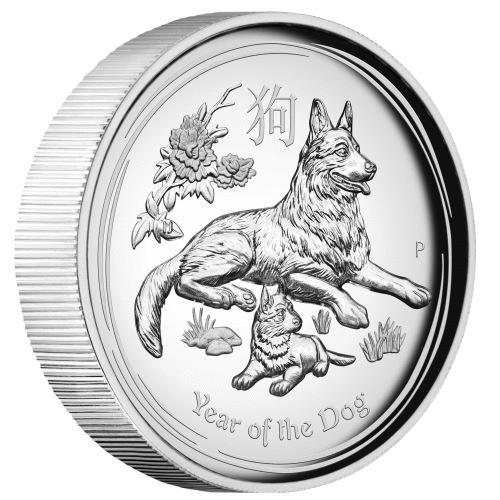 澳洲 紀念幣 2018 狗年生肖 高浮雕紀念銀幣 原廠原盒