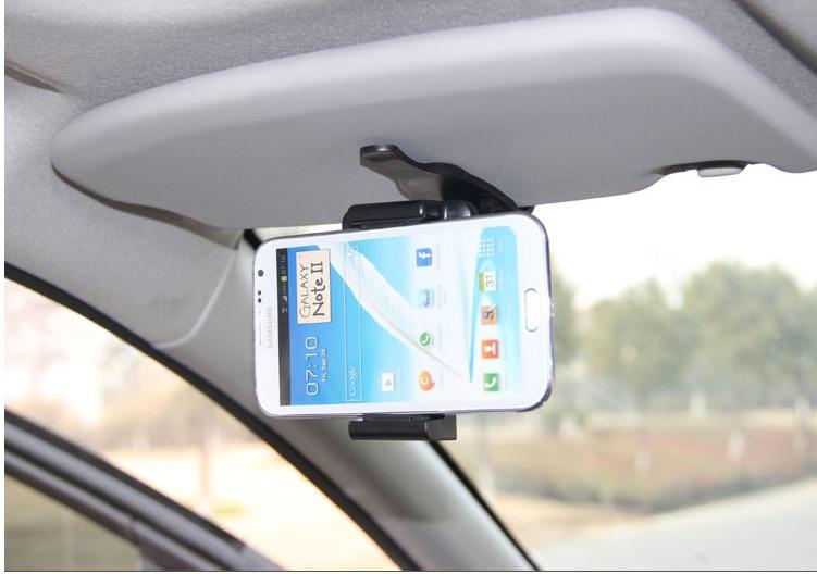 *樂源*汽車手機車架 遮陽板 車用手機座 導航支架 車載支架 手機架 GPS 手機夾 行車記錄儀