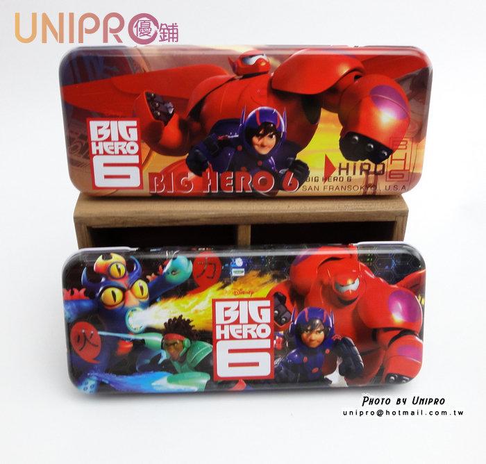 【UNIPRO】迪士尼 大英雄天團 Big Hero 6 杯麵 Hiro 雙層鐵製 鉛筆盒 置物盒 開學用品 正版