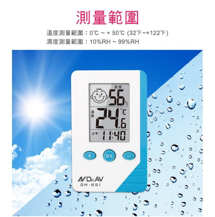 聖岡科技 三合一智能液晶 溫濕度計/濕度計/溫度計 GM-651