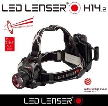 【LED Lifeway】德國 LED LENSER H14.2 (公司貨)350流明 四合一調焦頭燈 車燈(4*AA)