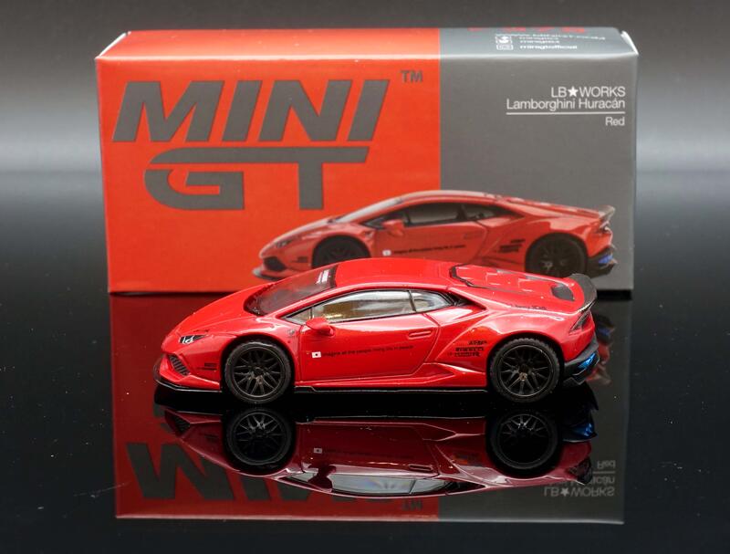 MASH】現貨特價Mini GT 1/64 Lamborghini Huracan LB ver.2 紅#375