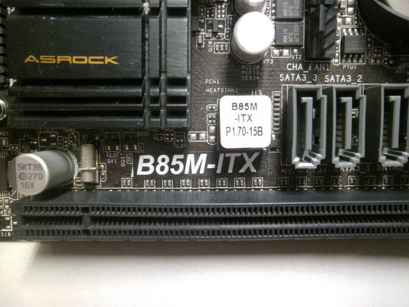 【全國主機板維修聯盟】華擎 ASRock B85M-ITX 1150 (下標前請先詢問) 故障主機板