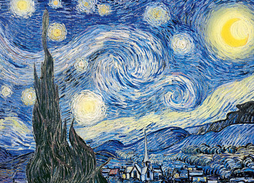 6000-1204 1000片美國進口拼圖 EUR 梵谷 星夜 Van Gogh The Starry Night