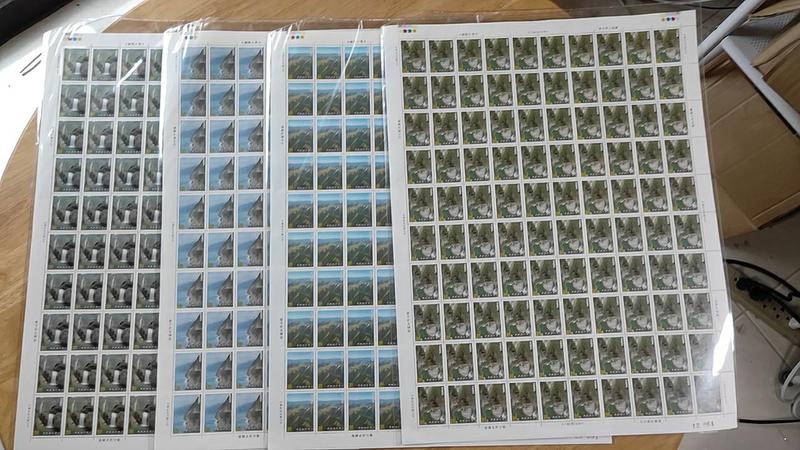 特272 太魯閣國家公園郵票 大全張 挺版 未中折 上品(無折寄出)