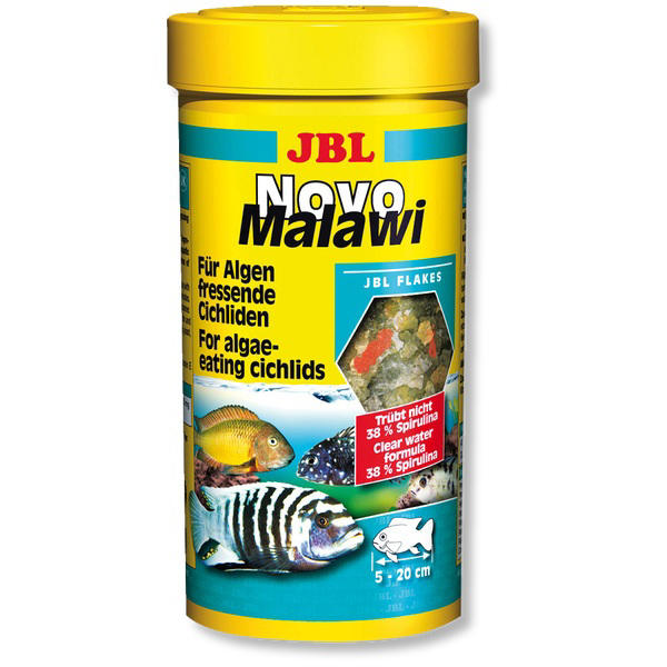 蝦兵蟹將【德國JBL-珍寶】J30010 馬拉威湖 慈鯛 薄片 飼料【250ml】含38%螺旋藻