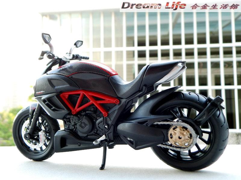 Maisto 精品】1/12 DUCATI DIAVEL CARBON 杜卡迪惡魔全新街跑車~全新品