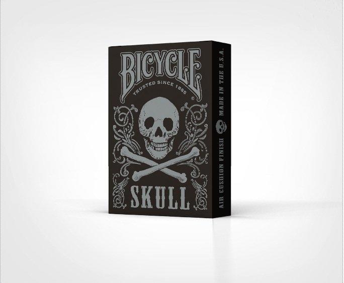 【USPCC撲克】Bicycle skull  playing cards骷髏銀色金屬油墨撲克