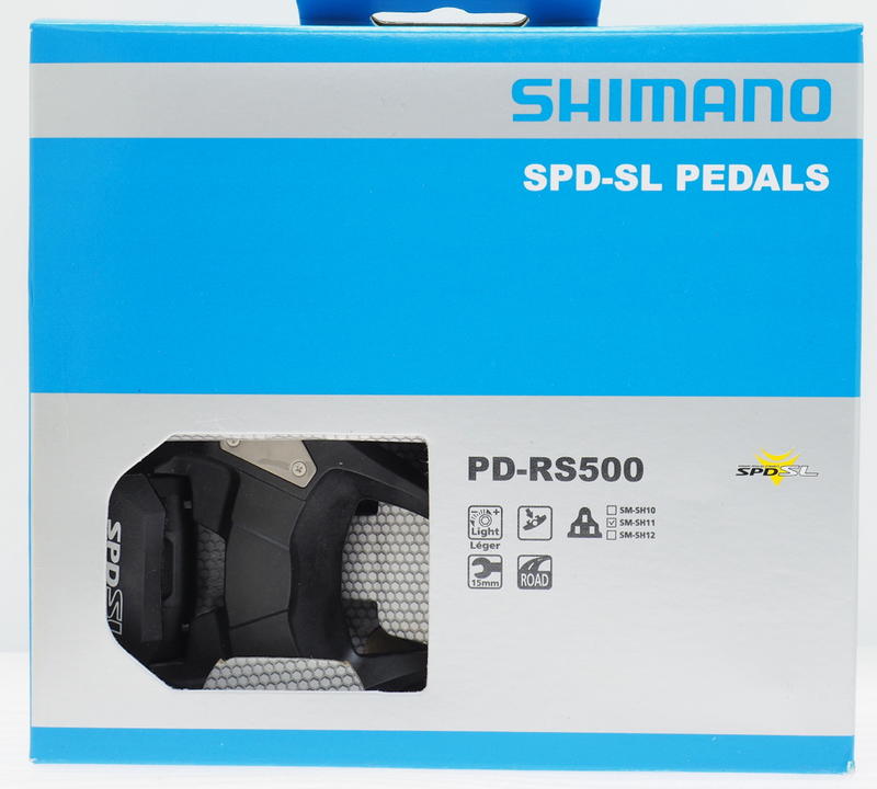 艾祁單車Shimano PD-RS500 SPD-SL易脫卡易上卡公路車卡踏 踏板附扣片黑色盒裝R540停產後升級版