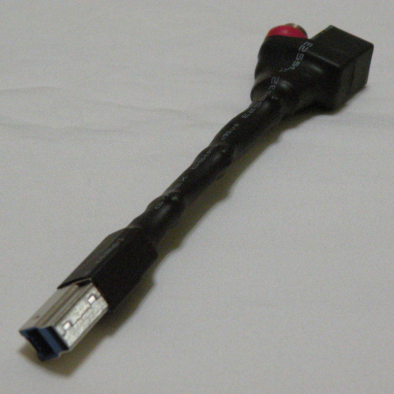 USB電源/訊號分離轉接頭-USB3.0 B公轉USB2.0 B母+DC(5.5/2.1)