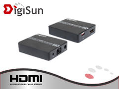 【光華喬格】DigiSun EH605 HDMI 網路線訊號延長器+紅外線遙控傳輸(直線：50公尺)