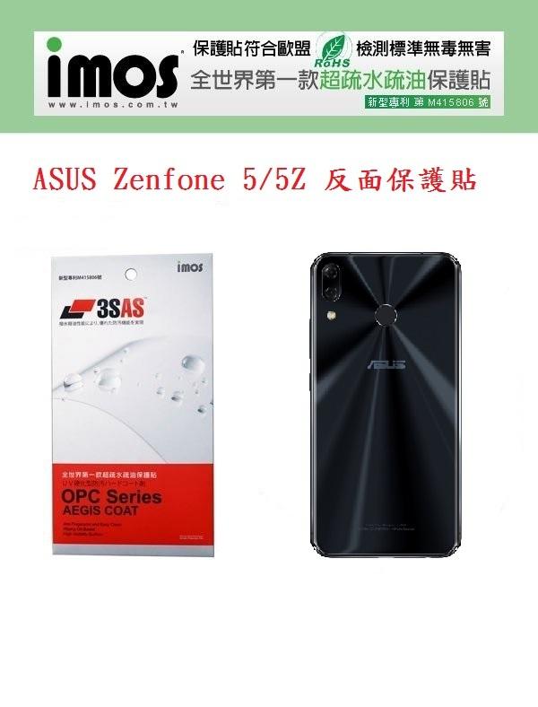 IMOS 3SAS ASUS Zenfone 5/5Z 反面保護貼 背貼 背部保護貼 疏油疏水 無彩虹紋 日本