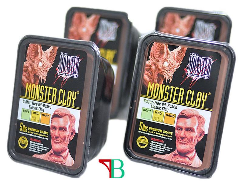 美國 Monster Clay 雕塑土  ( 軟 / 中 / 硬 )  咖啡色  8塊裝