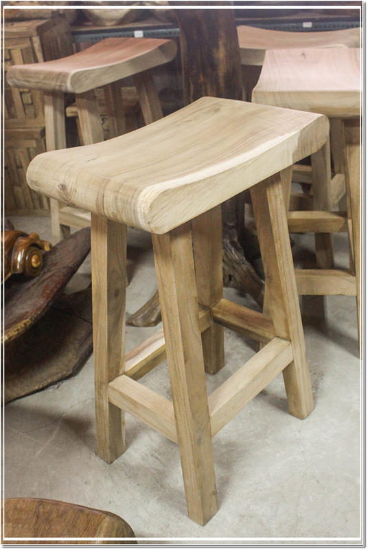 【自然屋精品】印尼雨木高腳椅 南美胡桃木 雨木 琥珀木 高腳椅 椅子 高椅 桌椅 傢俱 木製傢俱