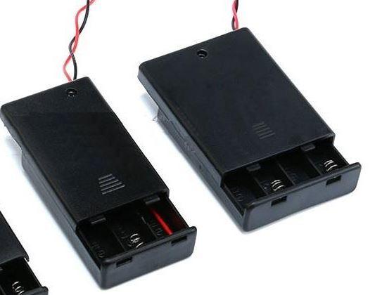 DKCK~帶外蓋/可開關 4號電池盒/AAA電池盒/ UM-4  串聯 3顆/4顆 可選 帶電源線