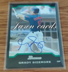 Grady Sizemore 2008 Topps Chrome #94 Cleveland Indians