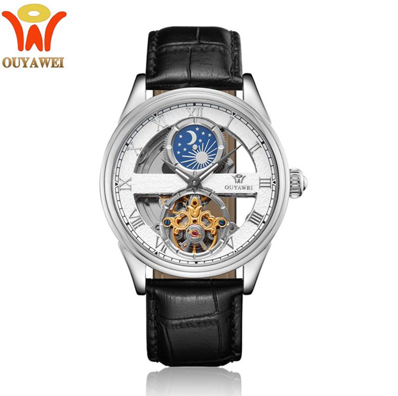 【KYH流行之星】OUYAWEI歐亞威機械手錶男士全自動瑞士腕錶鏤空夜光防水1820