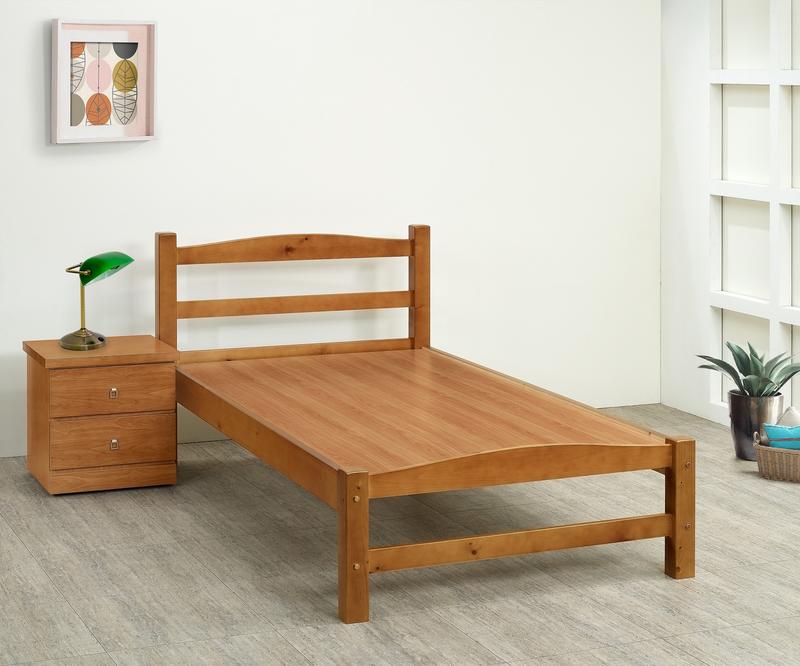 【全台家具批發網】GS-20 多利 樟木色 3.5尺單人床架 台灣製造 傢俱工廠直營特賣