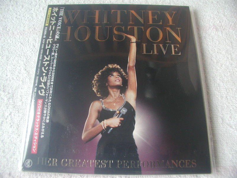 日本獨家豪華盤惠妮休斯頓Whitney Houston Live 日本製原版CD+DVD