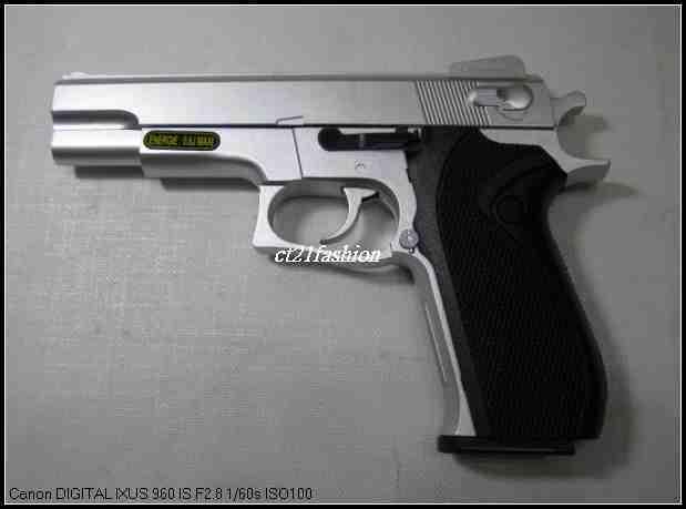 OMC生存遊戲-HFC S&WM4506 空氣槍 (BB槍BB彈玩具槍短槍模型槍道具槍競技槍)黑色B/銀色S
