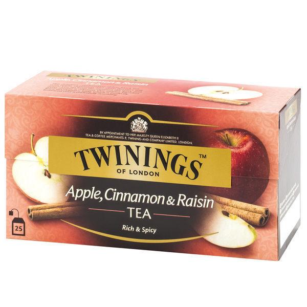 英國唐寧茶 TWININGS-異國香蘋茶包 APPLE,CINNAMON&RAISIN 2g*25入/盒【良鎂咖啡精品館