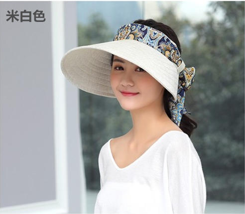   夏季戶外 女 遮陽帽 騎車帽 防曬帽 防紫外線 可折疊 戶外 空頂帽 太陽帽 出遊帽子 透氣大帽簷 遮臉遮陽帽