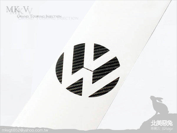 3M 立體卡夢貼紙 GOLF VW logo 碳纖維貼紙 專用 golf gti 5 6 R 20 golf v vi carbon