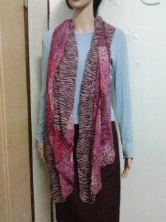 粉紅色-野性動物豹紋圍巾(永不退流行時尚百搭款) (原價199元)(即是圍巾,也是肩巾--超大.超寬.超長)