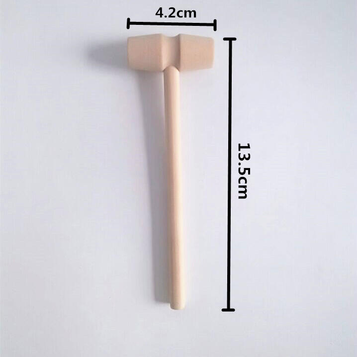小木錘子DIY安裝木錘柄木榔頭木槌子木工錘實木玩具錘手工錘~晶晶家