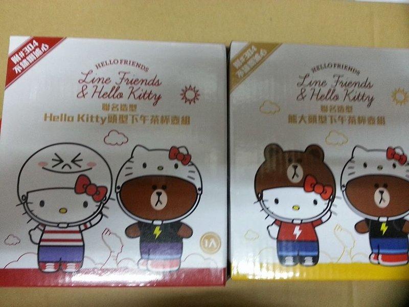 711 Hello Kitty x Line Friends 7-11限量下午茶組--kitty款