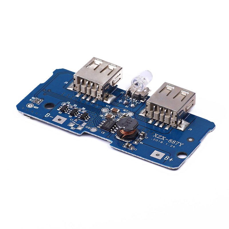 18650電池3.7V轉5V2A升壓模組 DIY充電寶/移動電源主機板/電路板 W1035 [367499] | 露天市集 | 全台最大的網路購物市集