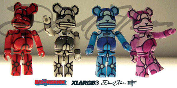 ❤里昂玩具部❤稀有全新Be@rbrick X-large David Flores 100% 全套4款