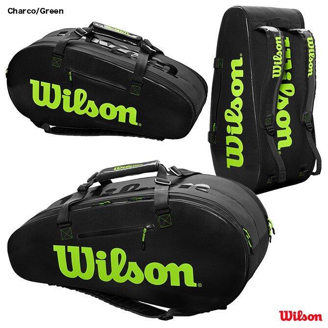 總統網羽球(自取可刷國旅卡) WISON Super Tour Blade 黑綠 配色 網球 拍袋 拍套 9支裝