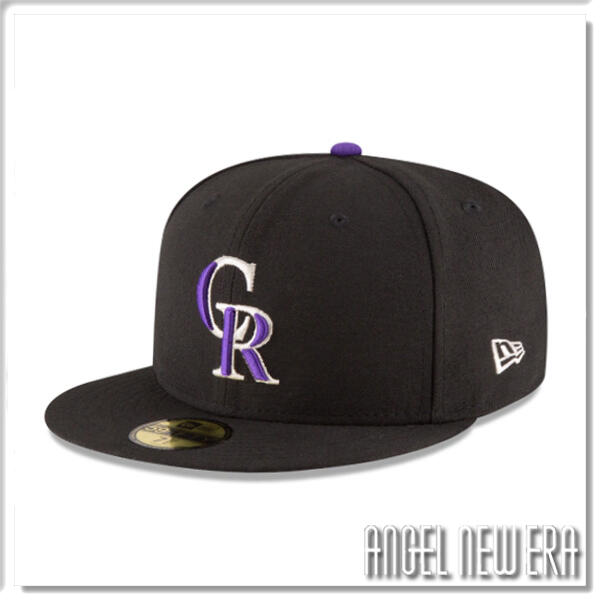 【ANGEL NEW ERA】NEW ERA MLB 科羅拉多 落磯 59FIFTY 正式球員帽 通用 經典黑 棒球帽
