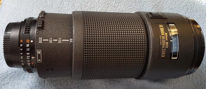 Nikon AF 80-200mm F2.8D ED 經典望遠變焦銘鏡小黑二 +日製濾鏡 遮光罩 美品級☆