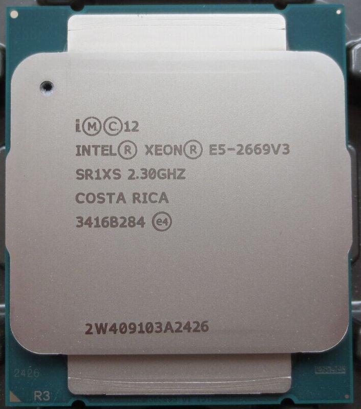 Intel Xeon E5-2669 V3 2.3G 12C24T 2011-3 QS正顯散片CPU 一年保