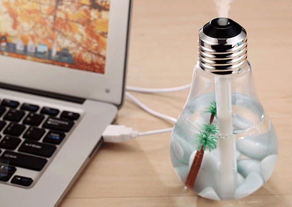 usb燈泡型加濕器  空氣香薰機