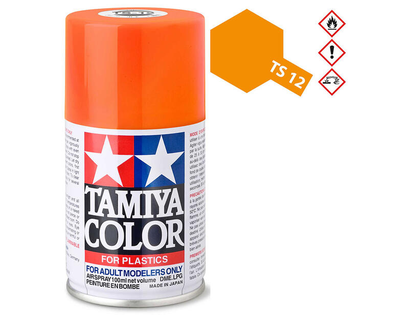 (大鳥叔叔模型) TAMIYA 田宮噴漆85012 TS12 TS-12橙色亮光100ml